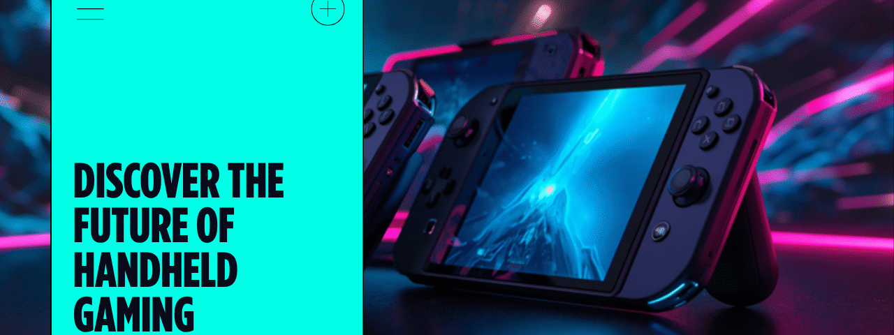 Futuristic handheld gaming device concept
