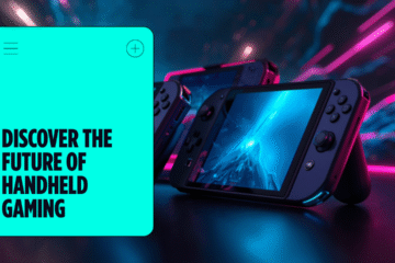 Futuristic handheld gaming device concept