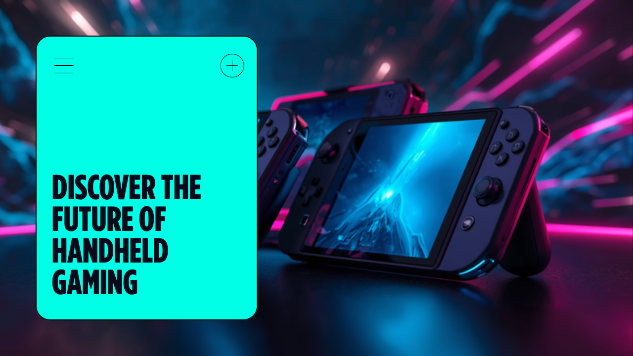 Futuristic handheld gaming device concept
